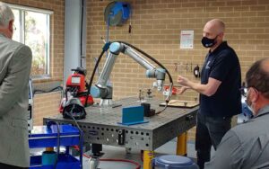 Evan Brown Demonstrating Cobot Optimised